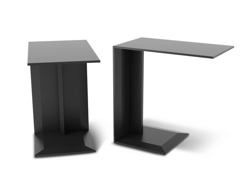 jensenplus blackbox sidetable lounge table black