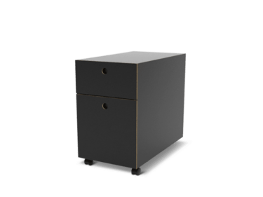 jensenplus k2 caddy personal storage cabinet under table front in all colors