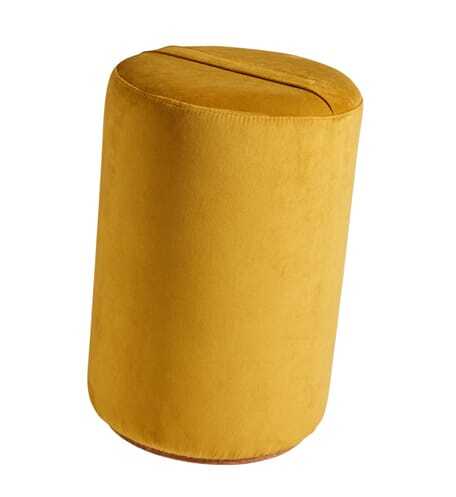 jensenplus k2 seat velluto velvet ergonomic pouf hook carry yellow