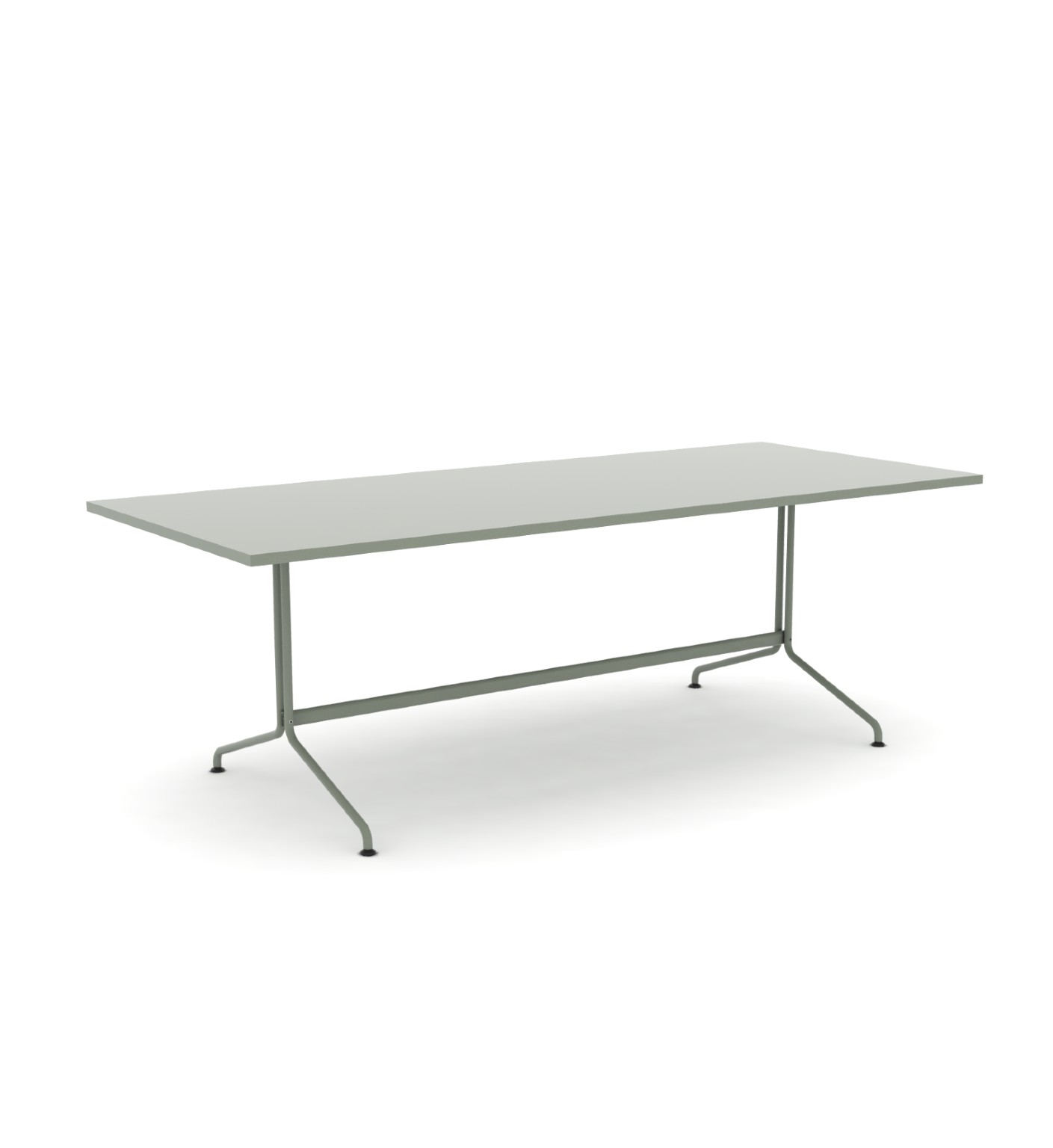 jensenplus rod7 pepple linoleum stel base jensenplus rectangular table with footrest 1