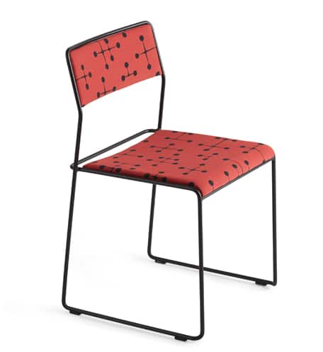 jensenplus k2 chair stackable eames fabric maharam friis moltke