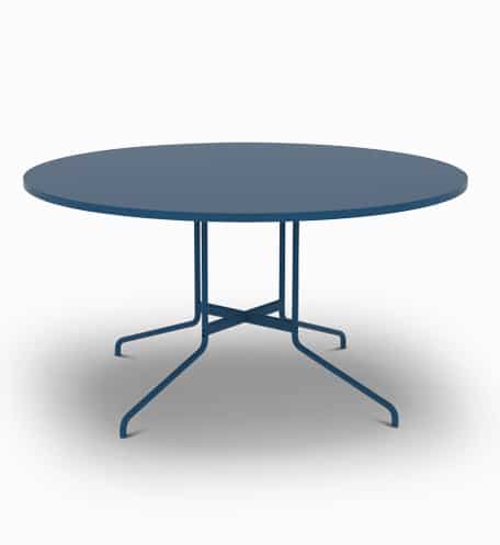 jensenplus rod54 large round meeting table diam 140cm blue linoleum