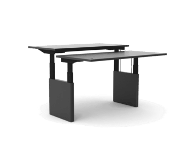 jensenplus blok single or twin double height adjustable table with battery closed sides jensenplus