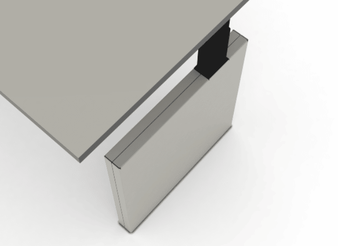 jensenplus blok enkelt hæve-sænkebord med lukkede sider jensenplus 3