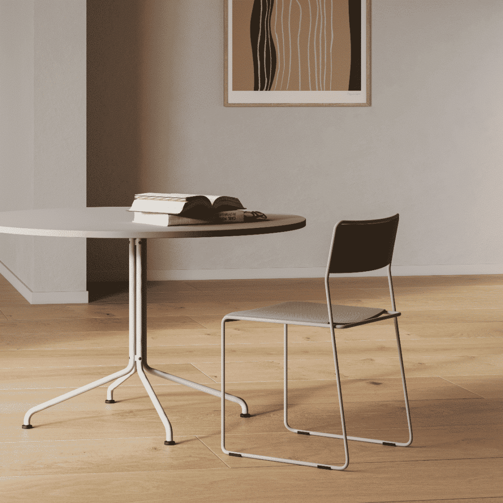 jensenplus k2 chair with round meeting table with star base rod7 e1696926991467